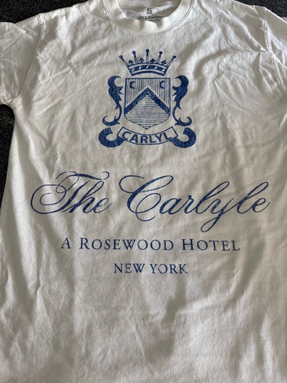 Vintage Rosewood Hotel New York White T-Shirt